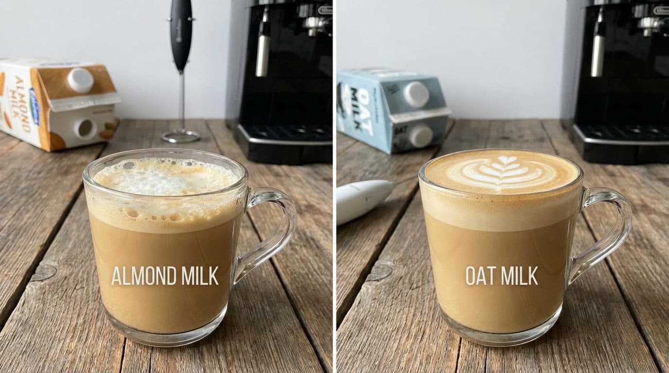 Almond Milk Frothing