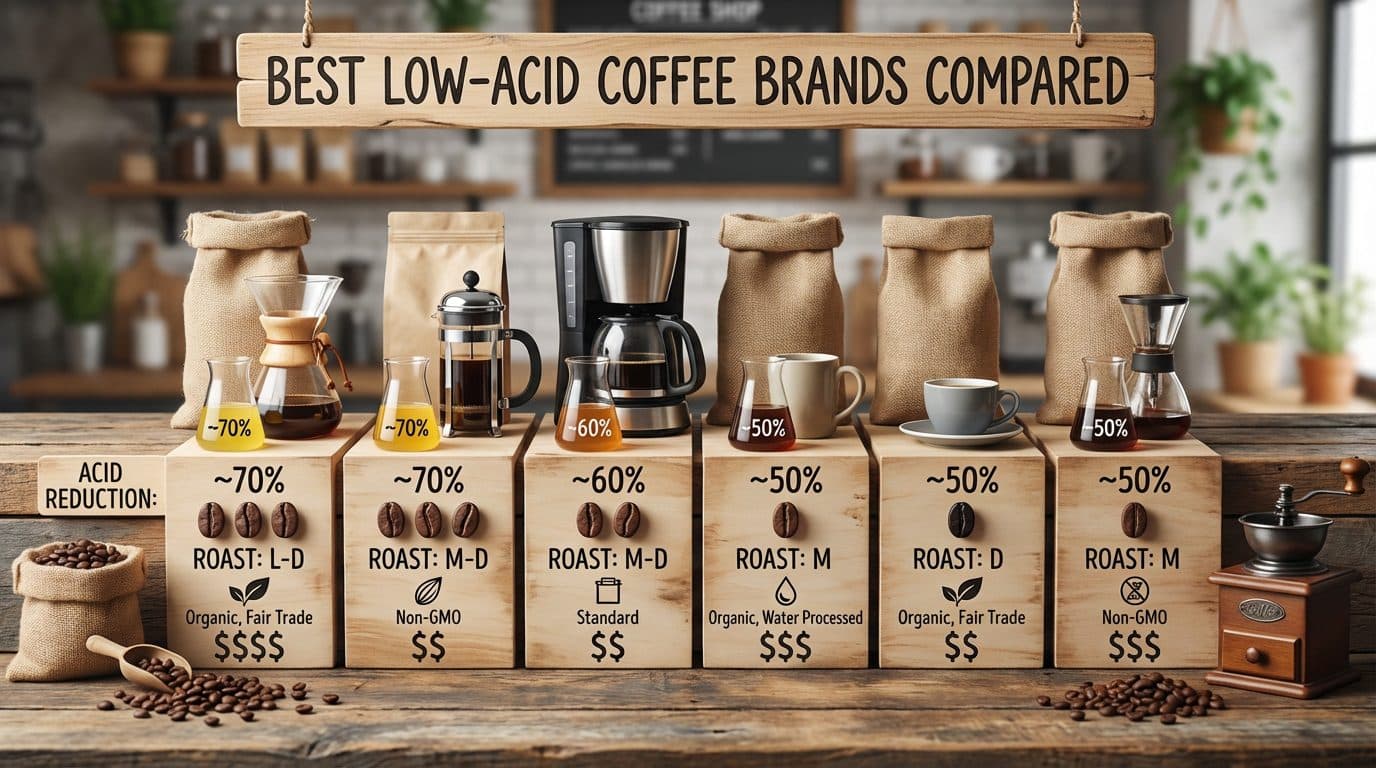 Best Low-Acid Coffee Brands Compared