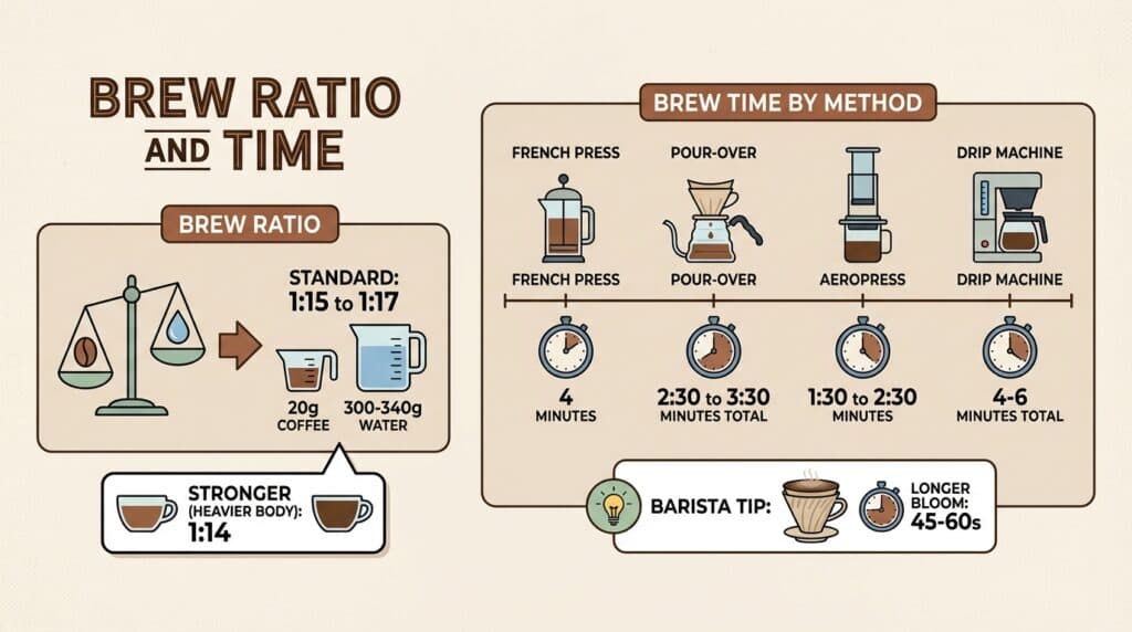 Brew Ratio and Time