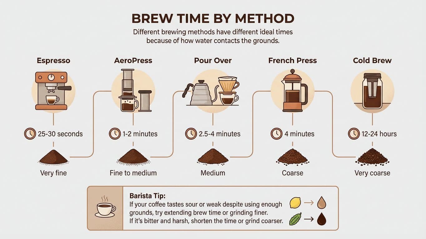Brew Time by Method