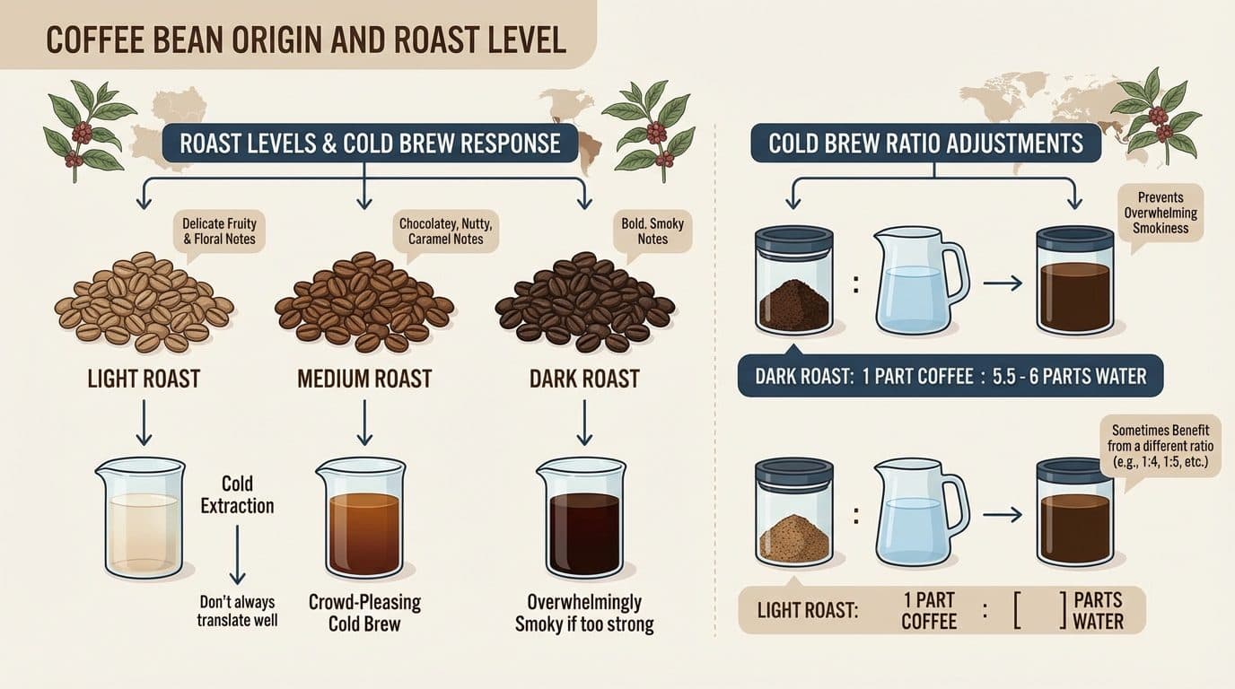 Coffee Bean Origin and Roast Level