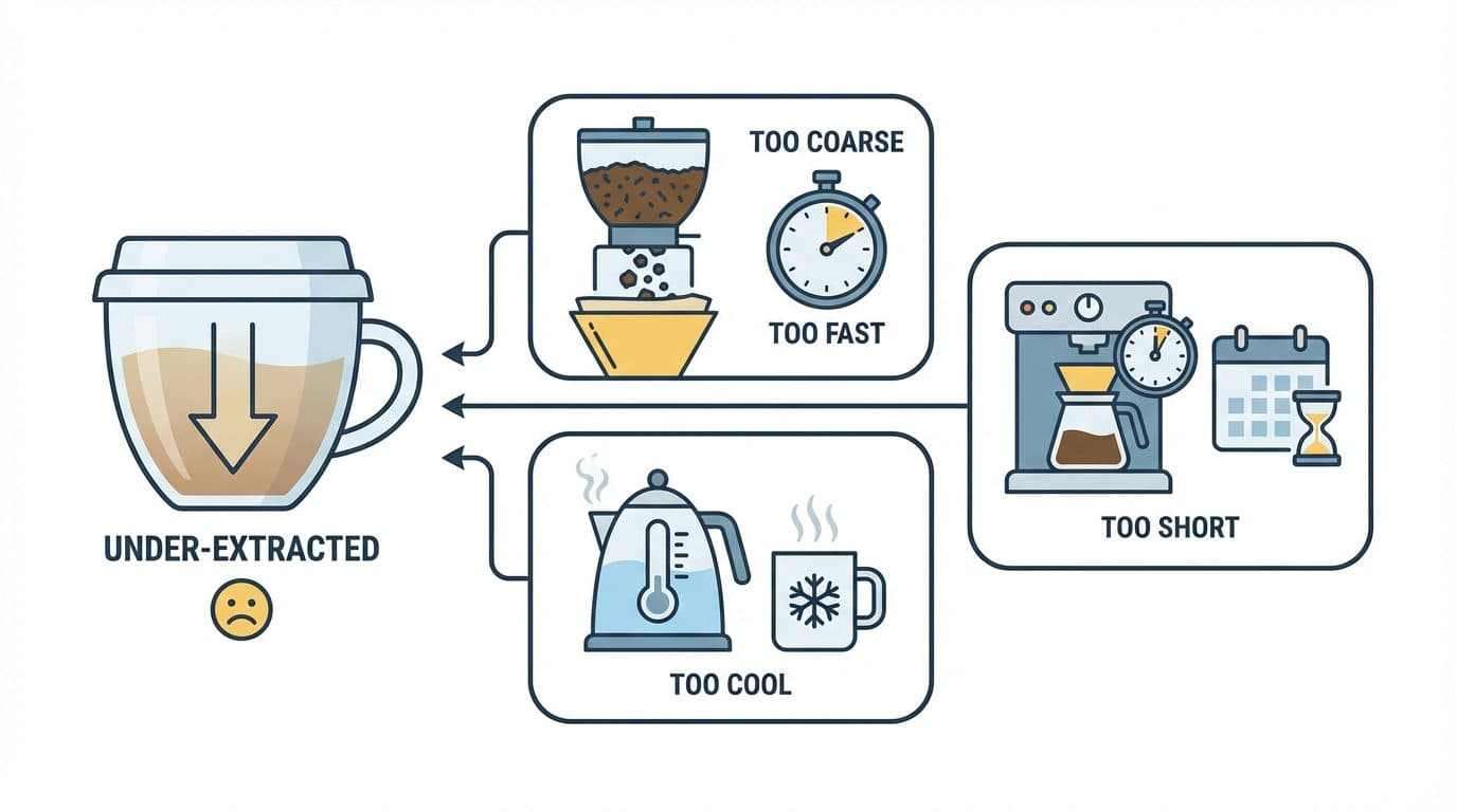 Common Causes of Under-Extracted Coffee