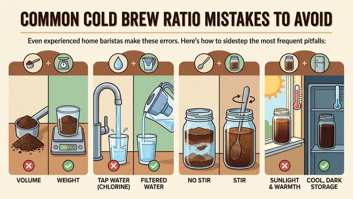 Common Cold Brew Ratio Mistakes to Avoid