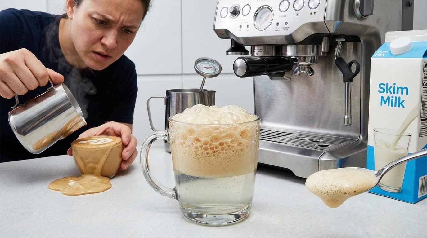 Cons of Frothing Skim Milk