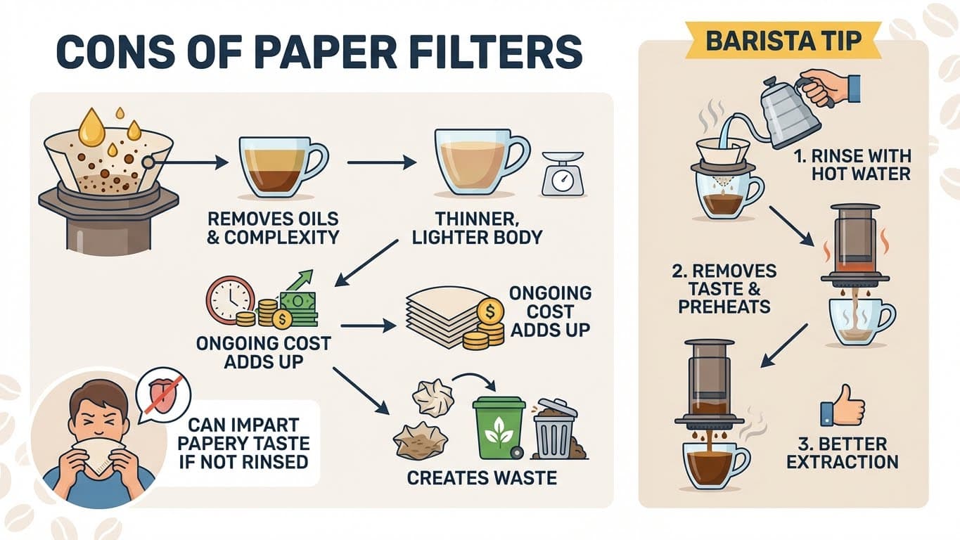 Cons of Paper Filters