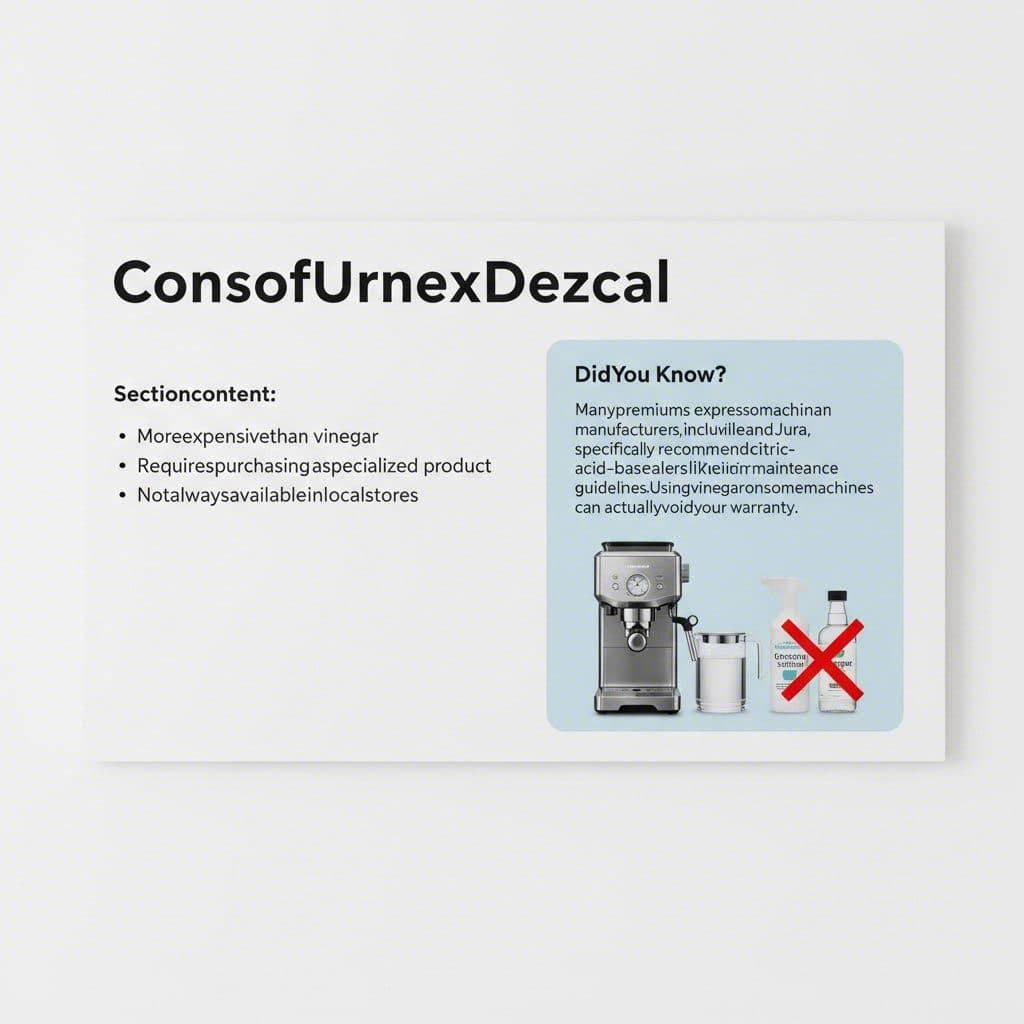 Cons of Urnex Dezcal