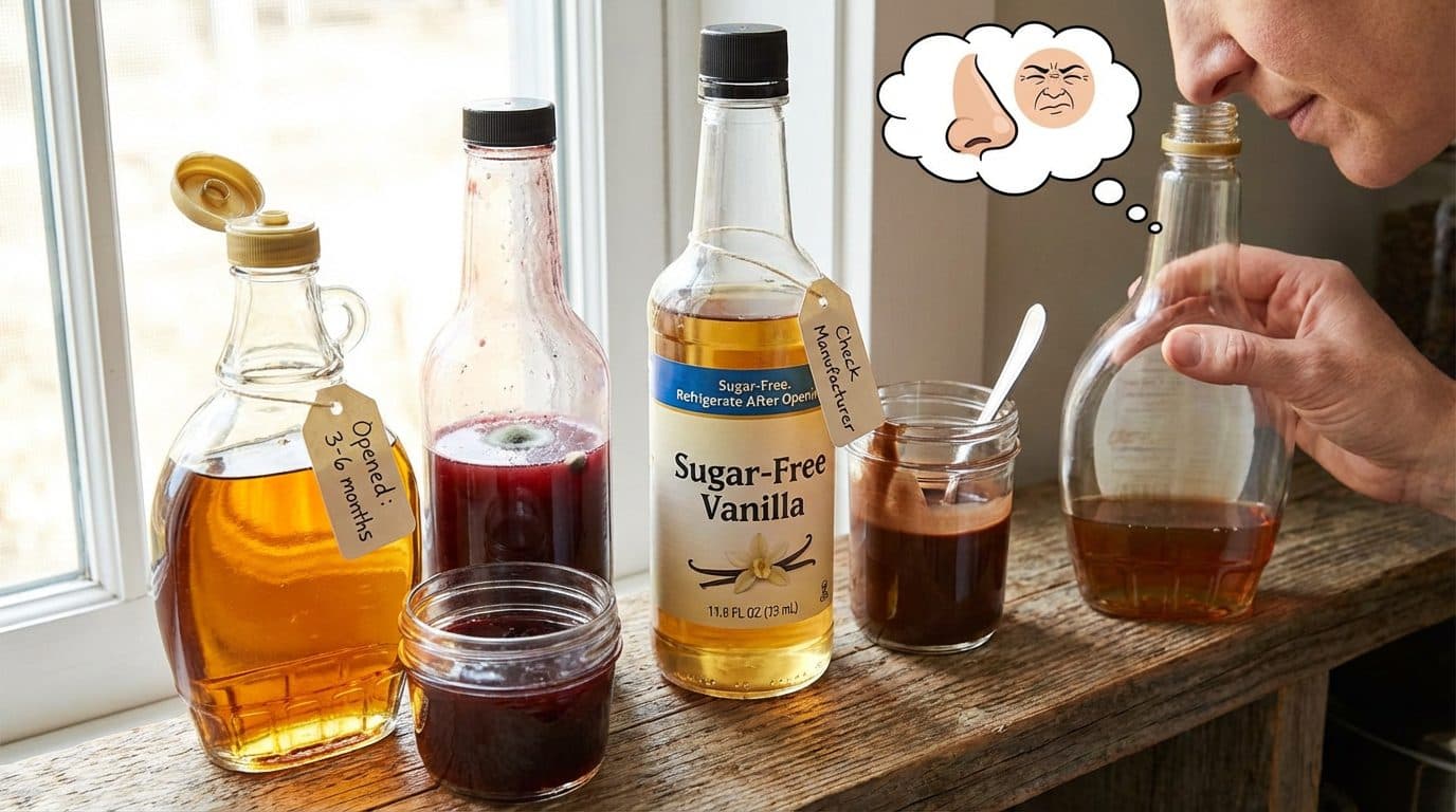 How long do opened syrups last?