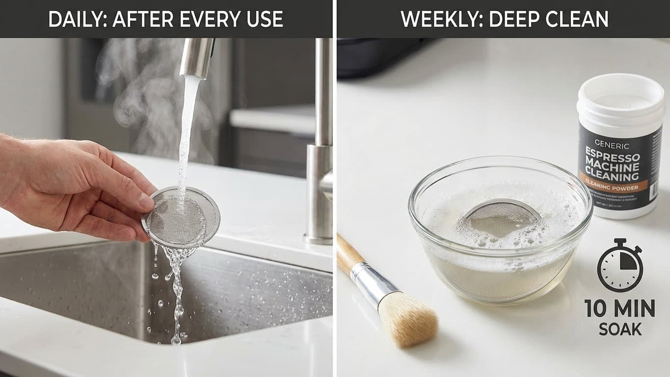 How often should I clean my puck screen?