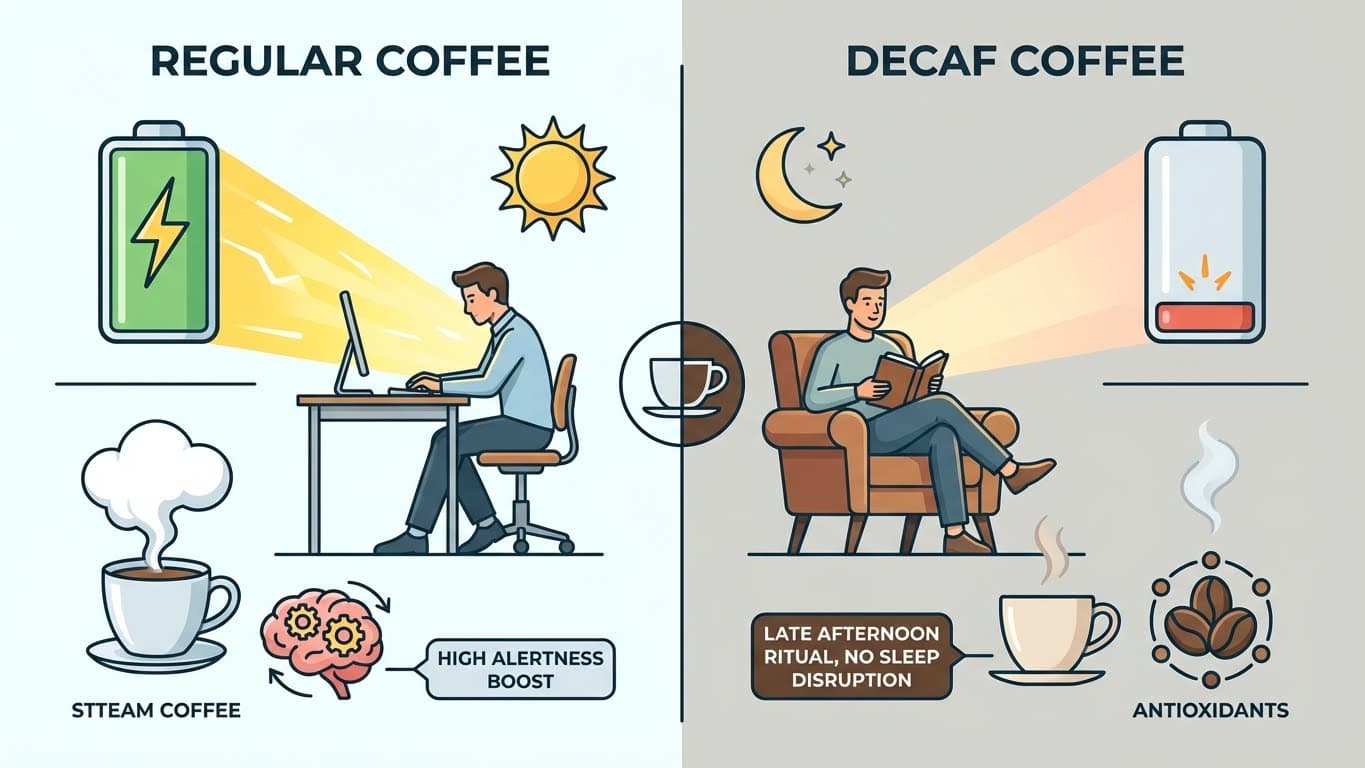 Is decaf coffee useful for focus?