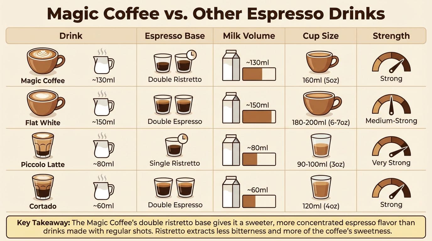 Magic Coffee vs. Other Espresso Drinks