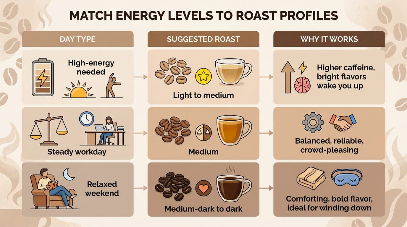 Match Energy Levels to Roast Profiles