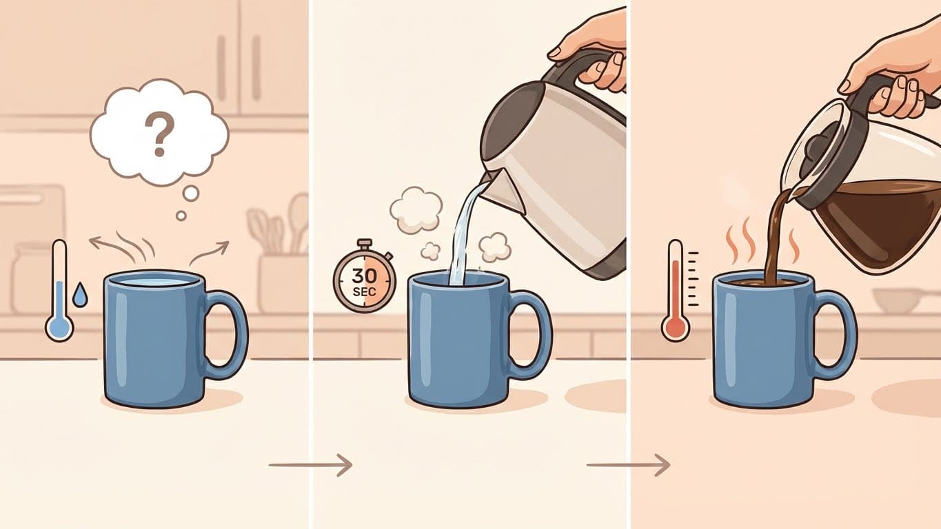 Should I preheat my coffee mug?