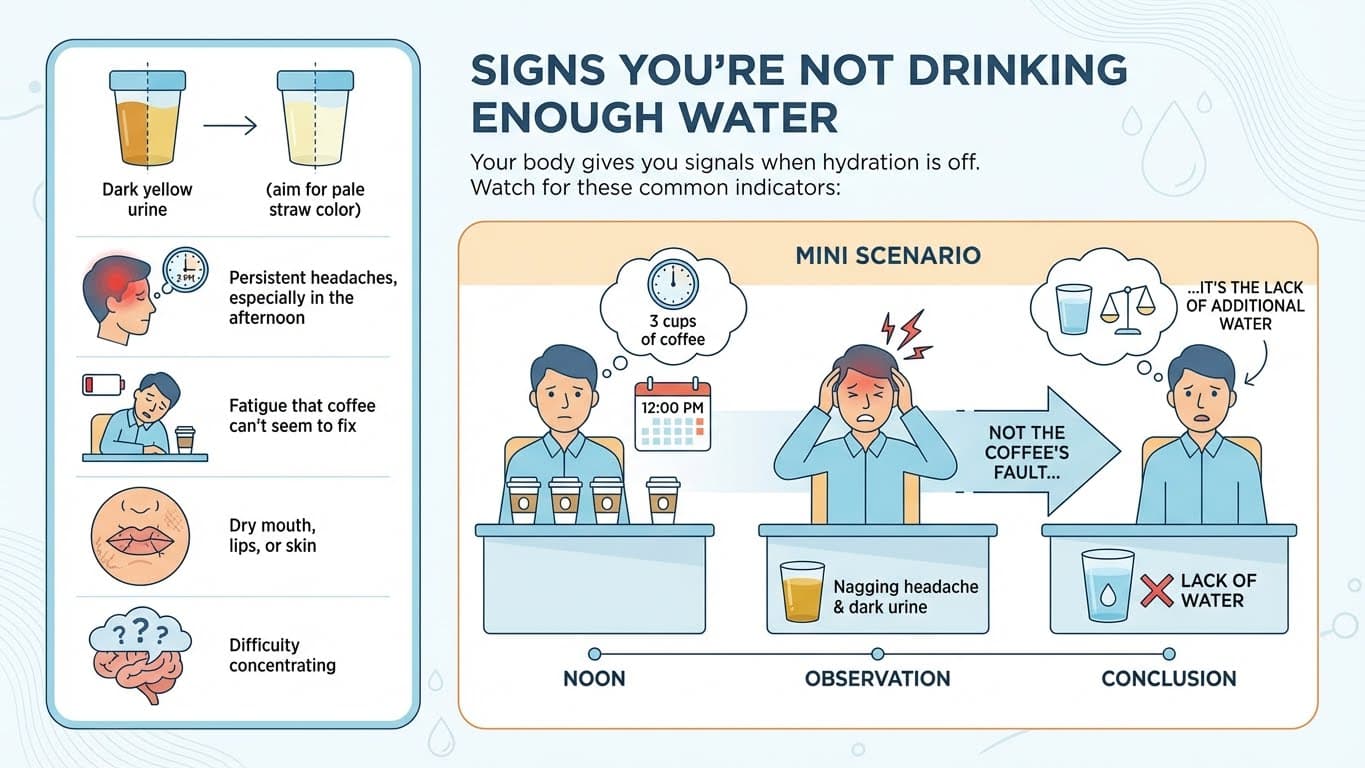 Signs You're Not Drinking Enough Water