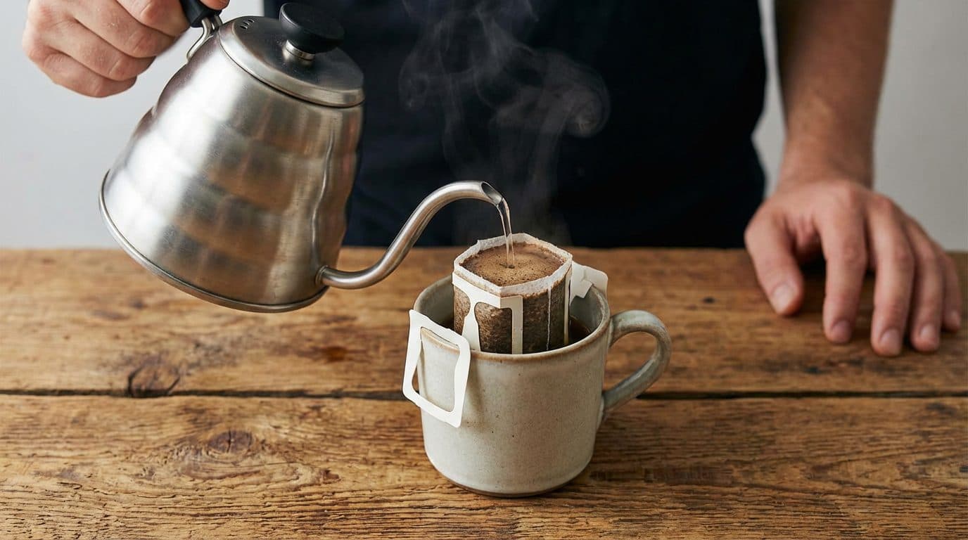Step 3: Place the Coffee Bag and Pour