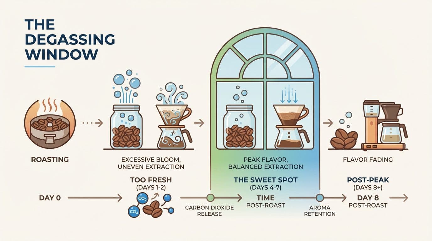The Degassing Window