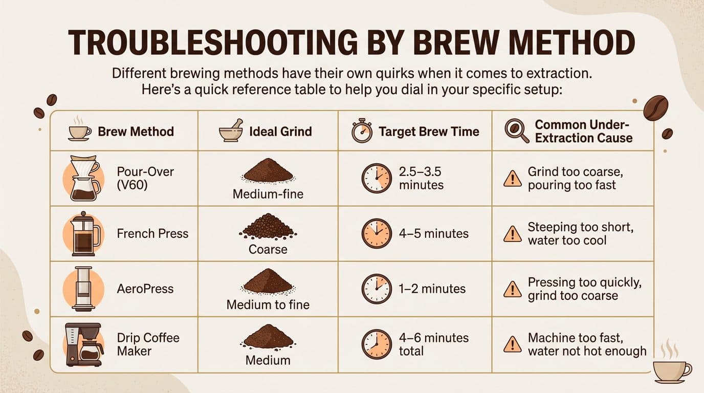 Troubleshooting by Brew Method