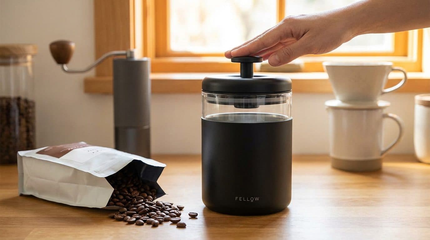 Vacuum-Sealed Coffee Canister