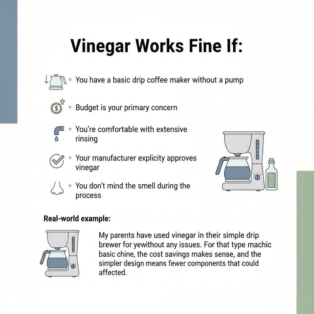 Vinegar Works Fine If: