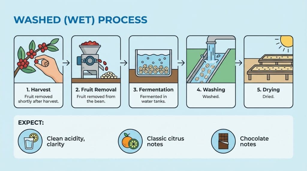 Washed (Wet) Process