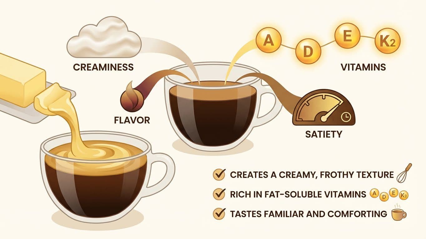 What Does Butter Add to Your Coffee?