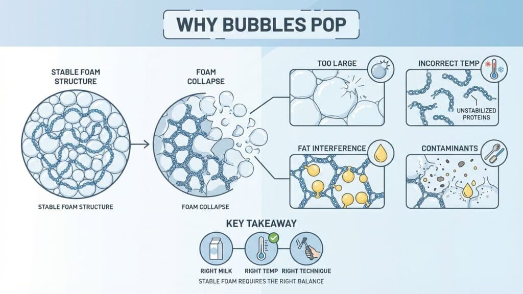 Why Bubbles Pop