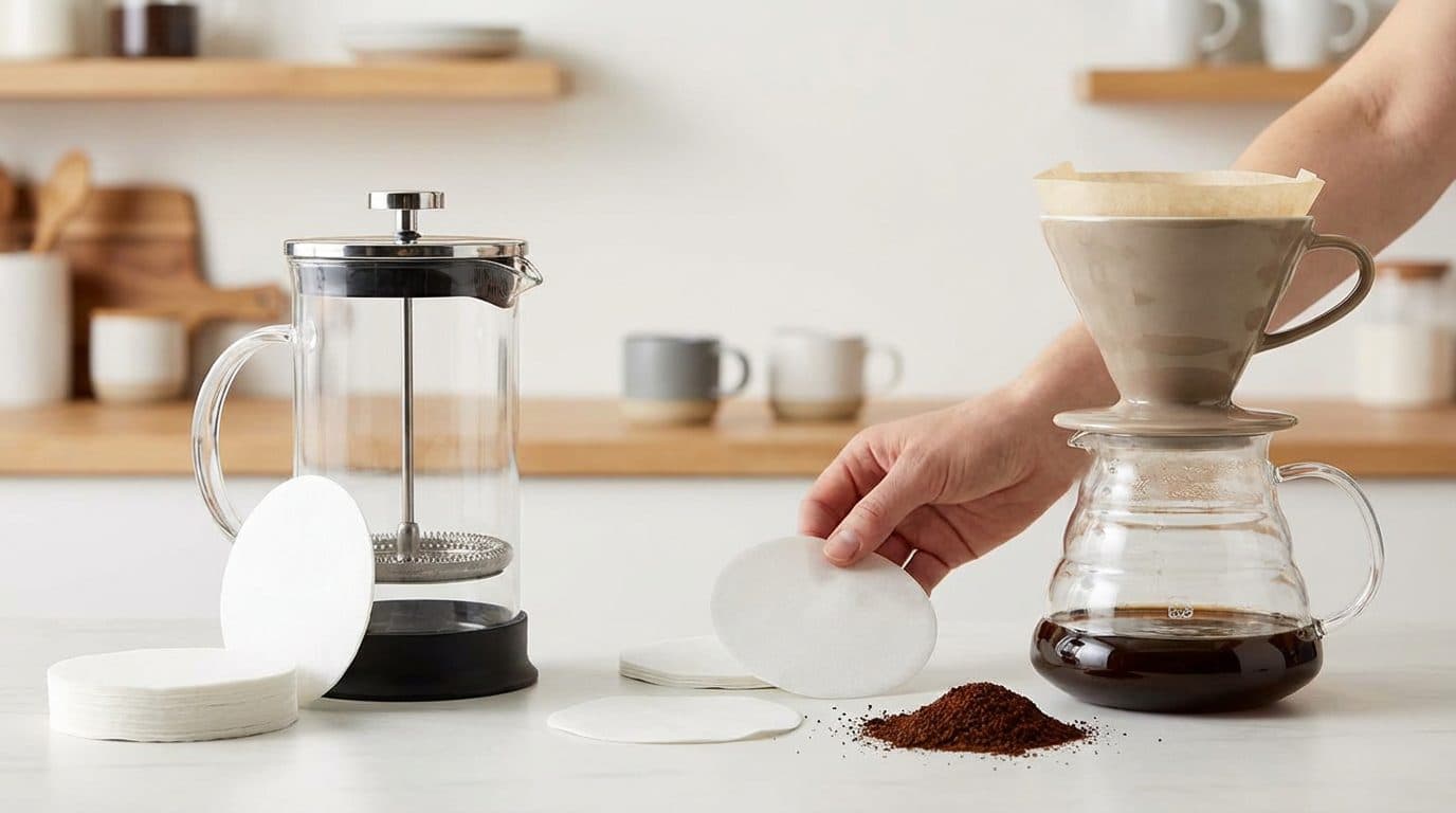Are French press paper filters the same as pour-over filters?