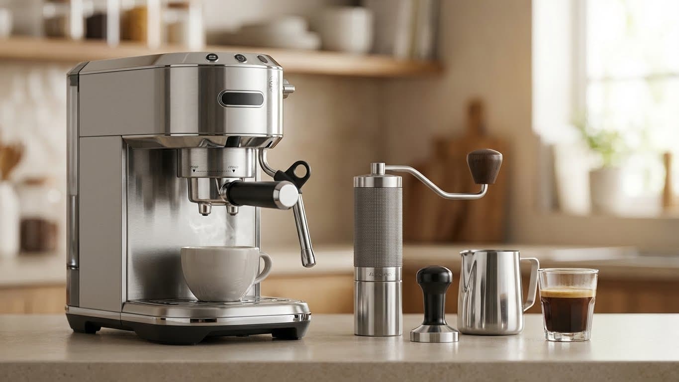 Best Espresso Starter: Breville Bambino Plus Starter Set