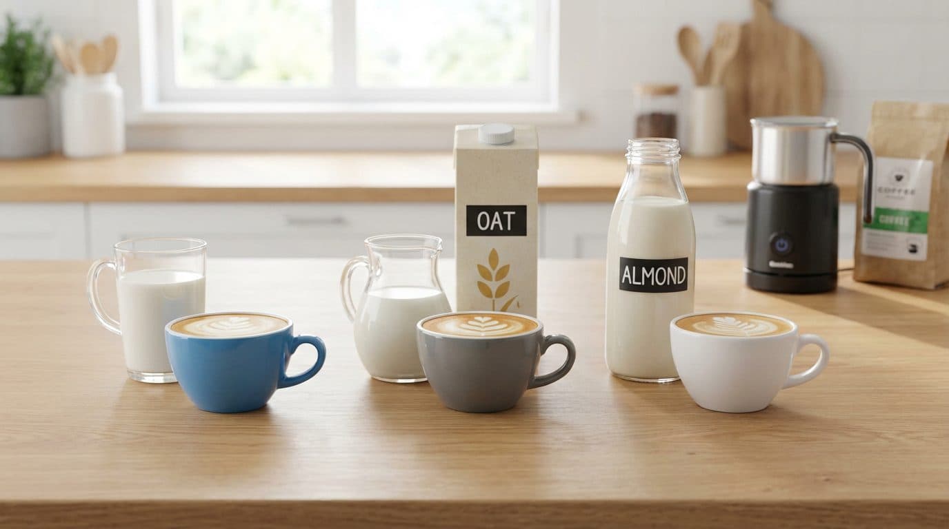 Best Milk for Lattes at Home: Dairy vs Oat vs Almond Compared