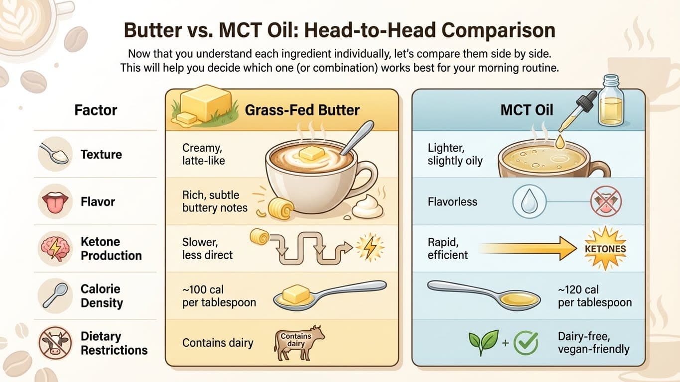 Butter vs. MCT Oil: Head-to-Head Comparison