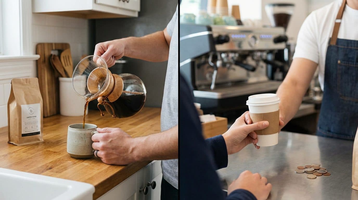 Calculating Cost Per Cup: Home vs. Café