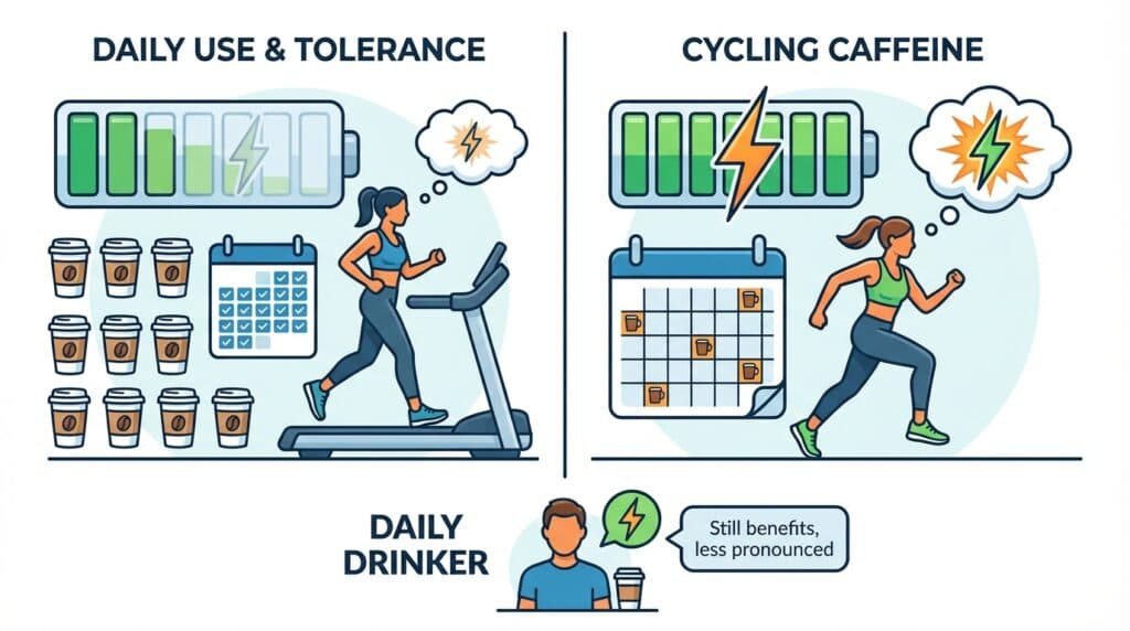 Can I drink coffee before every workout?