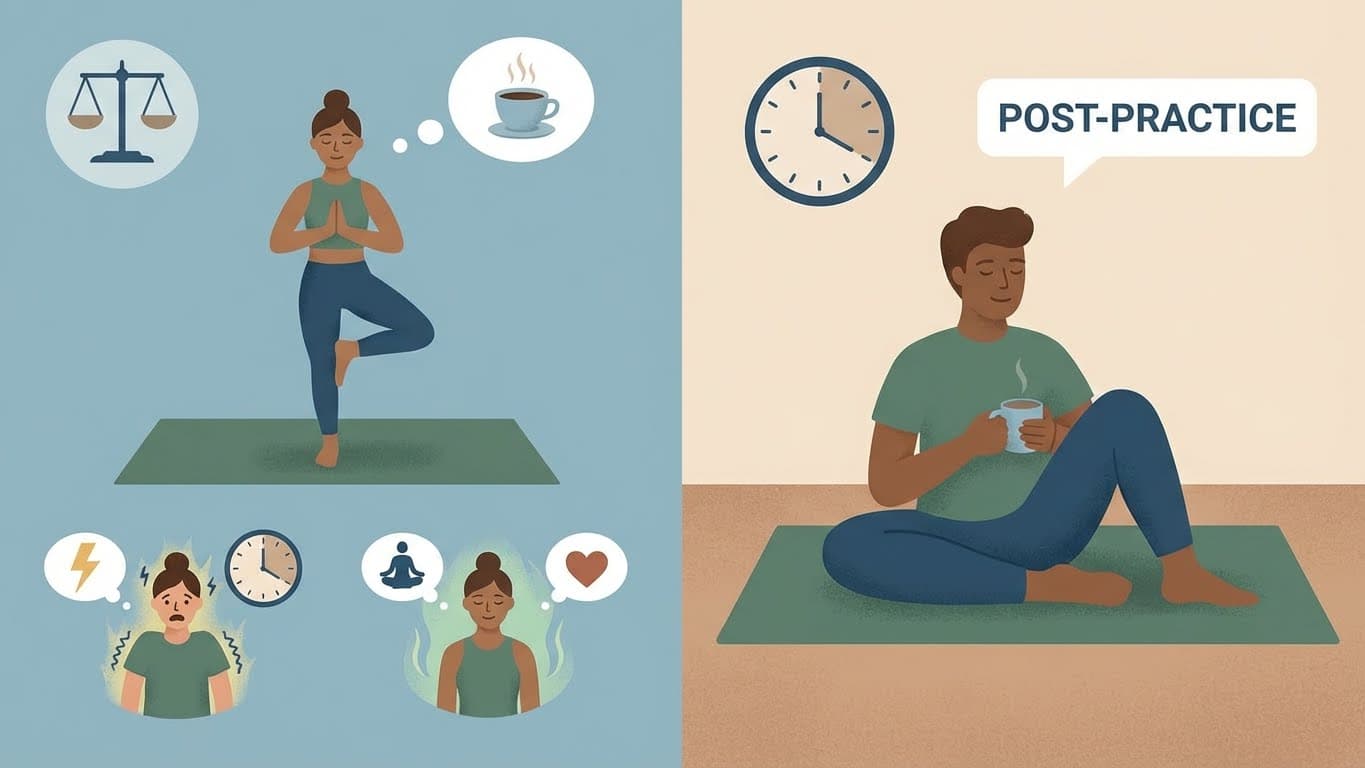 Can I drink coffee before yoga or stretching?