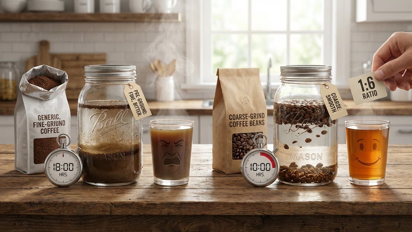 Can I make cold brew concentrate with pre-ground coffee?