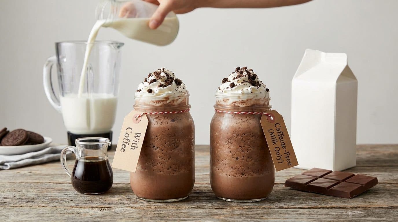 Can I make this Mocha Cookie Crumble Frappuccino without coffee?