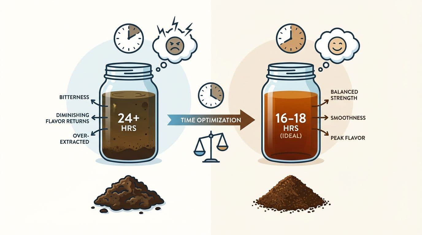 Can I steep cold brew for 24 hours or more?