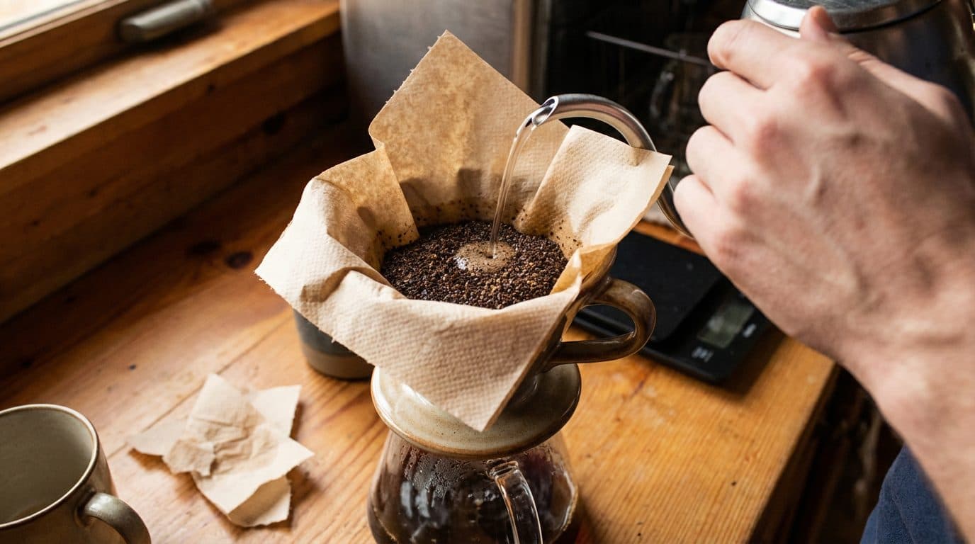 Can I use a paper towel as a coffee filter?