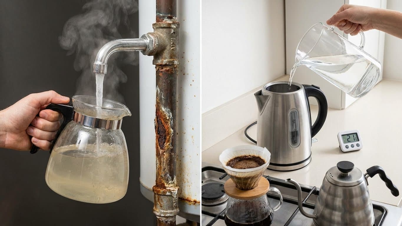 Can I use hot tap water to speed up brewing?