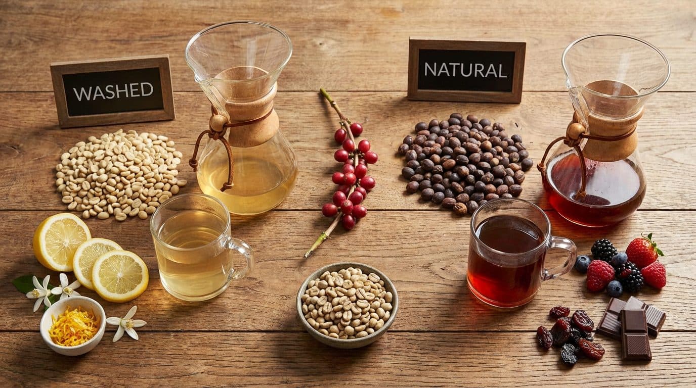 Can the same coffee bean taste different with each process?