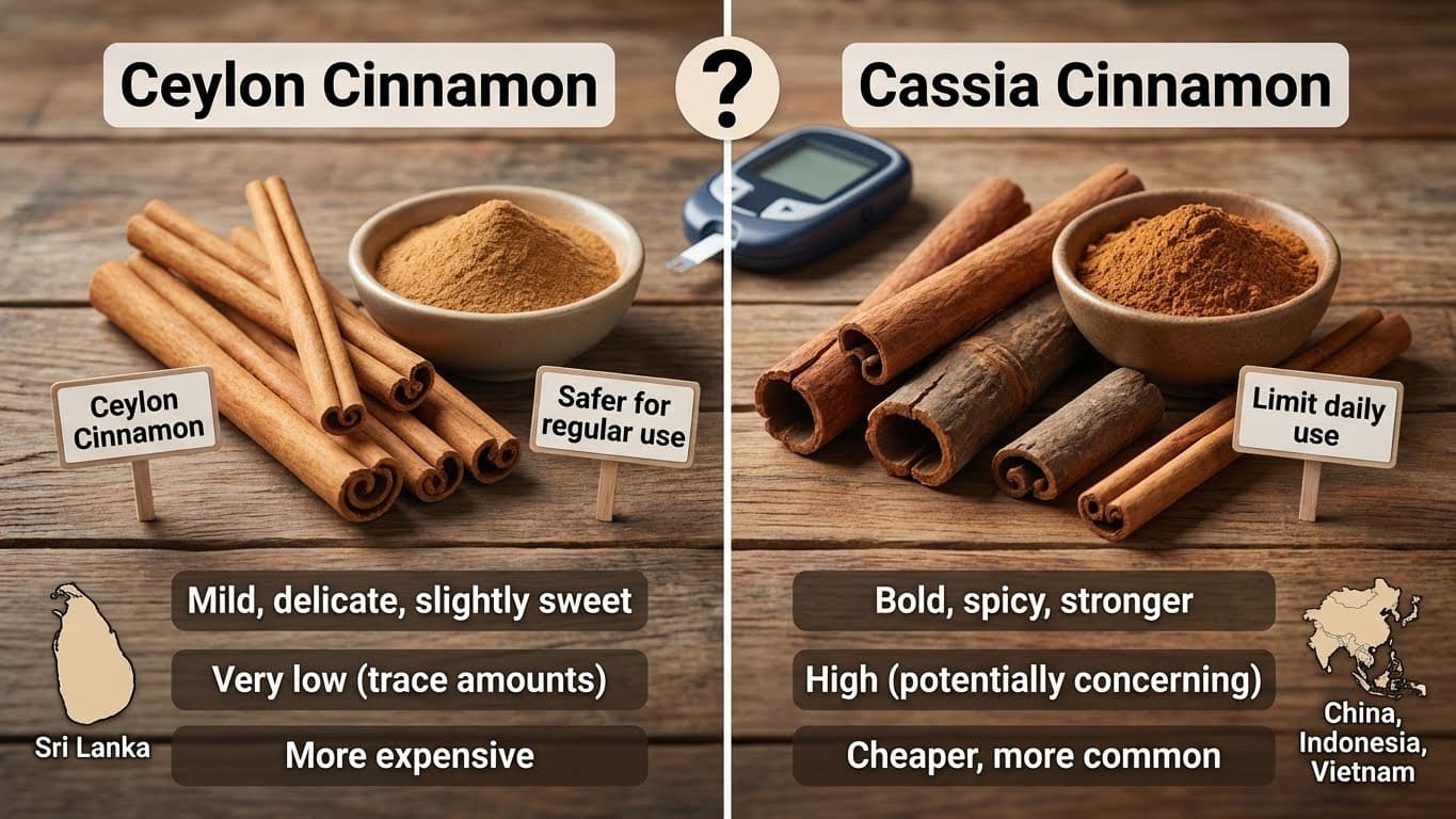 Ceylon vs. Cassia Cinnamon: Which Is Better for Blood Sugar?