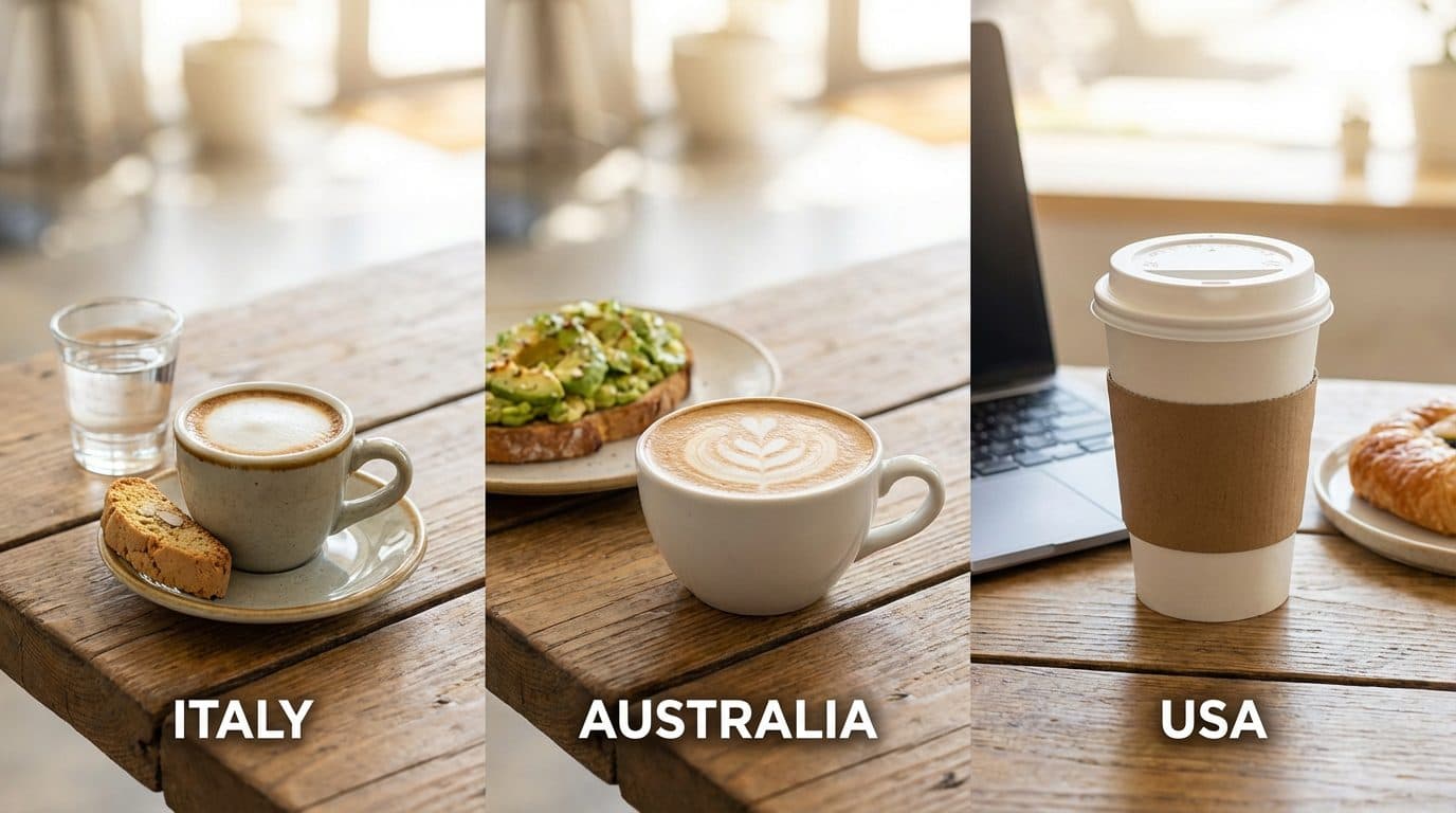 Coffee Culture: Italy vs. Australia vs. USA
