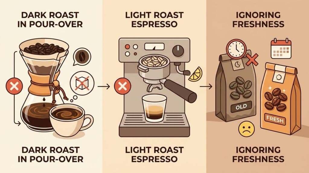 Common Mistakes When Matching Roast and Brewing Method