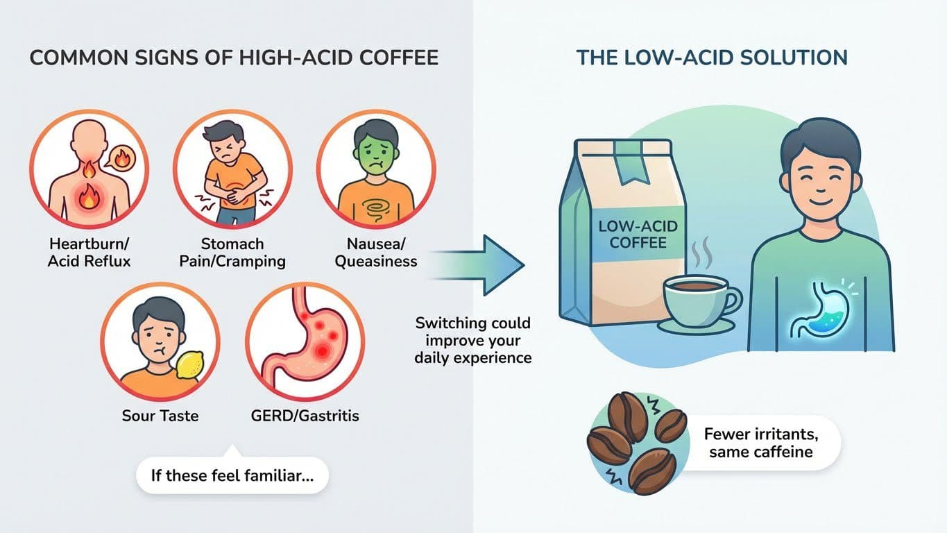 Common Signs That Regular Coffee Is Too Acidic for You
