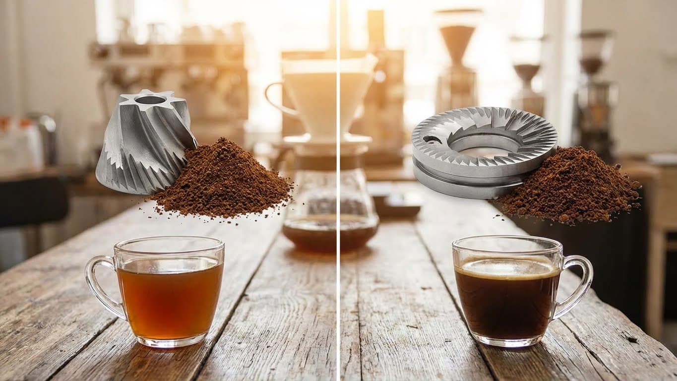 Conical vs. Flat Burrs: Taste Difference Explained Simply