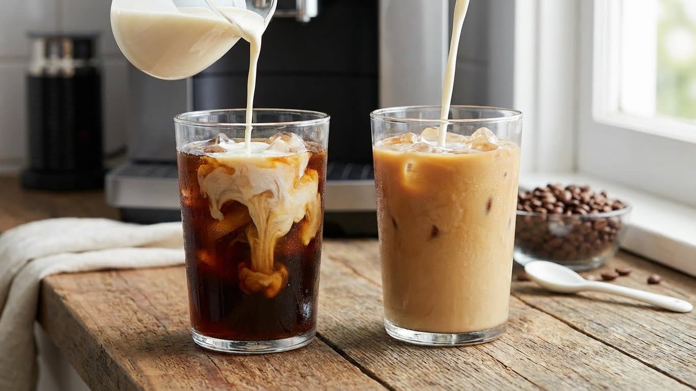 Cream vs. Milk in Iced Coffee: Texture Differences