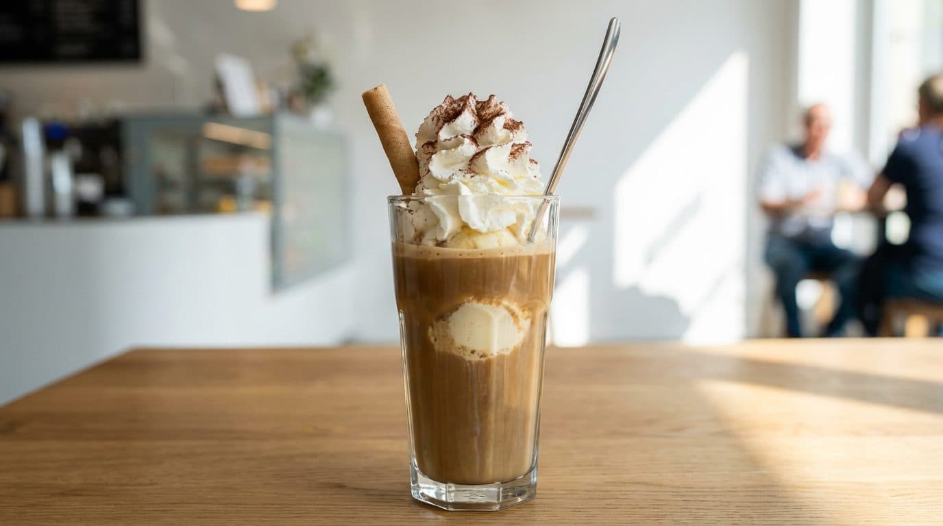 Eiskaffee: Authentic German Iced Coffee with Ice Cream