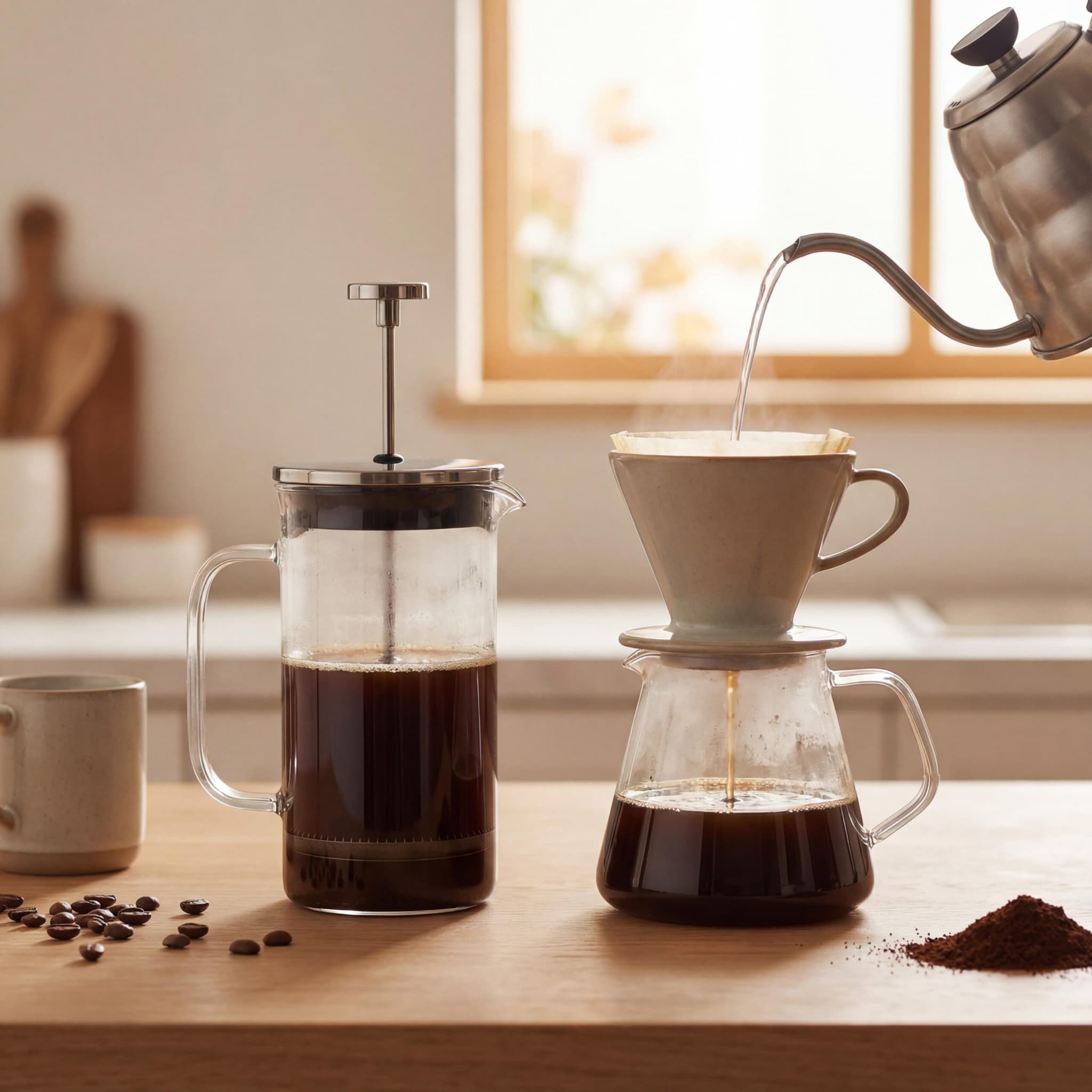 French Press vs Pour-Over: Which Brewing Method Is Best for Beginners at Home?