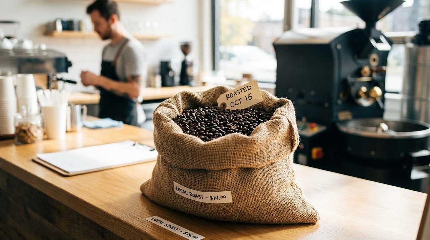 Fresh, Whole Bean Coffee