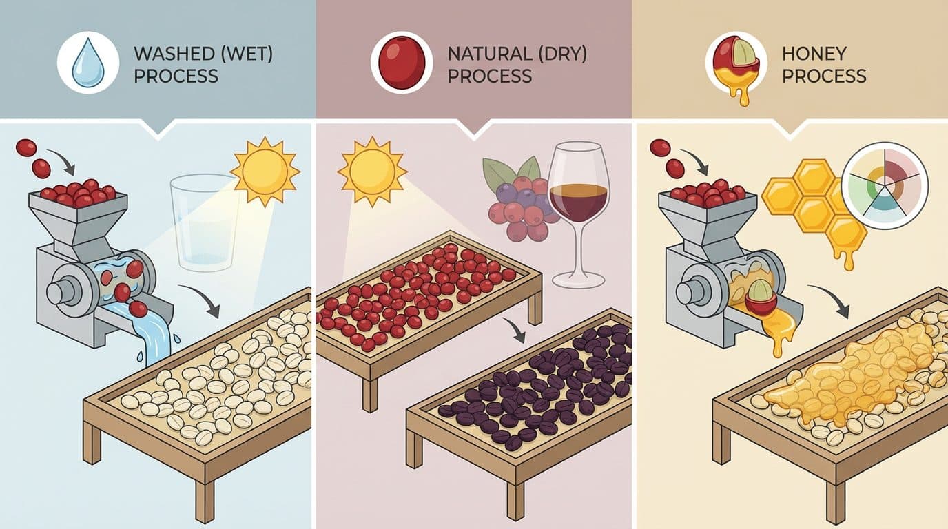 How Honey Processing Differs from Washed and Natural Methods