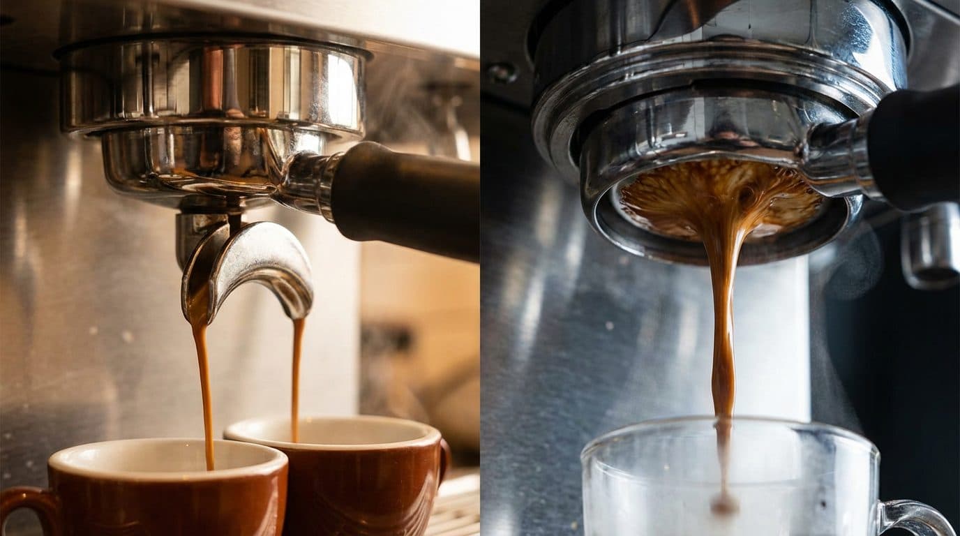 How It Differs from a Spouted Portafilter