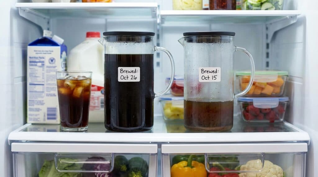 How long does homemade cold brew last in the refrigerator?